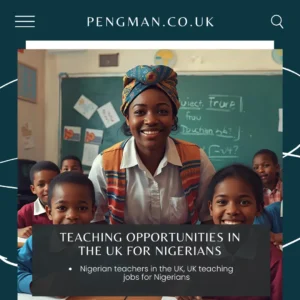 Teaching Opportunities in the UK for Nigerians
